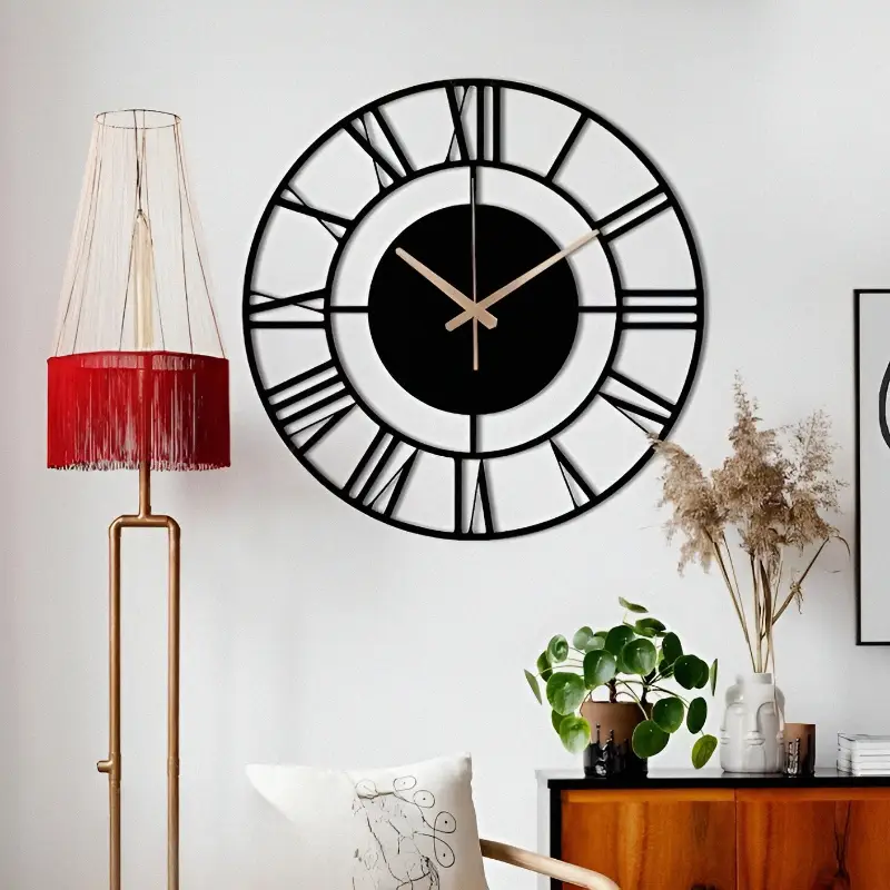 MDF art wooden wall clock