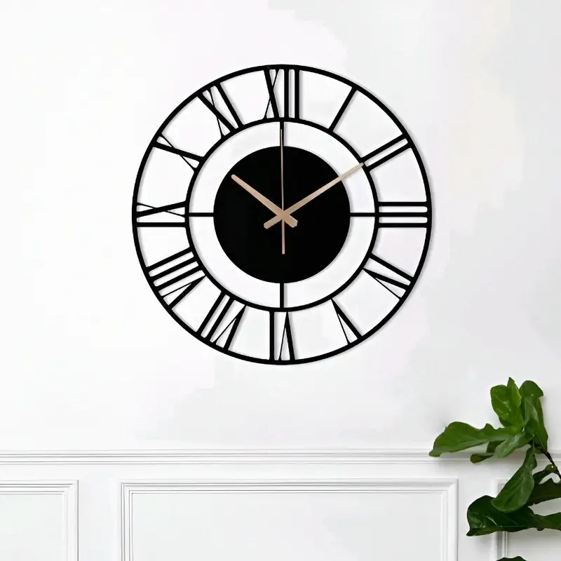 MDF art wooden wall clock