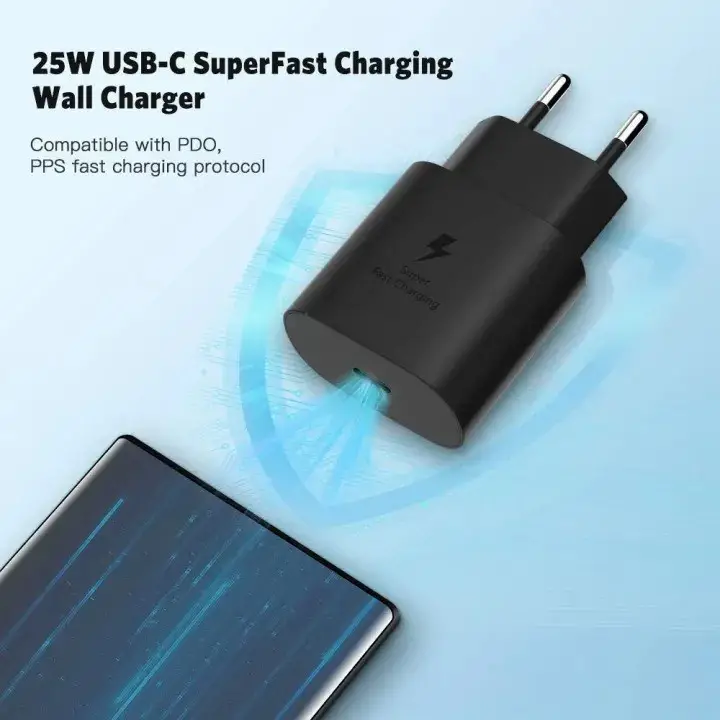 Original Samsung S21 S20 25W Super FastCharger USB Type C Pd Quick Charging DoubleType C Cable for Galaxy Note 20 Ultra Note10