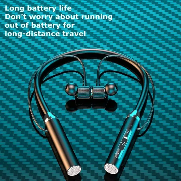 Original Wireless Earbuds In Ear Headphones Bluetooth Earphone Neckband Hanging Ear Soft Silicone Sport Earbuds HD Stereo Headset handsfree Magnetic