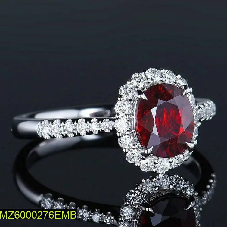 Oval Zircon Ring