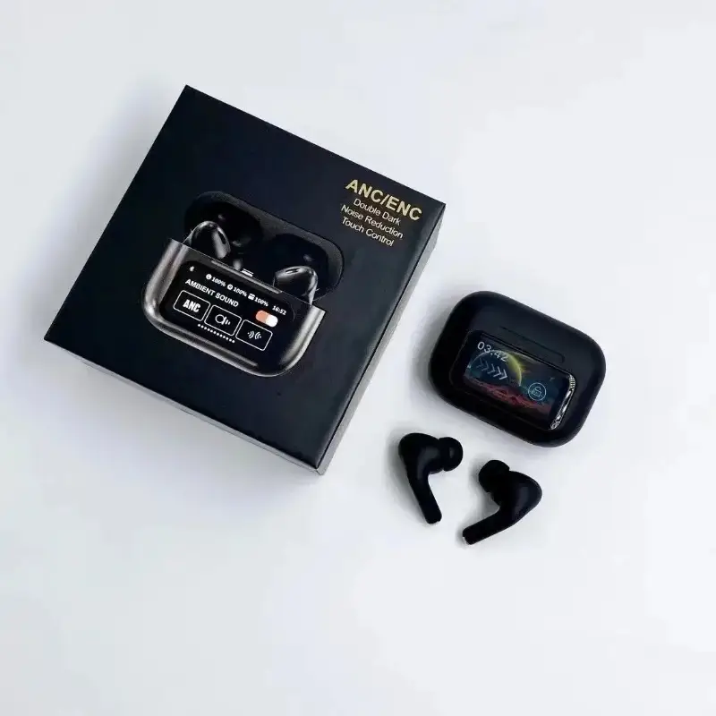 A9 Pro Black LED Touch Screen Display Airpods for Android