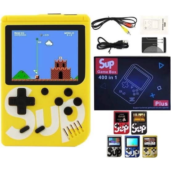 Retro Gaming Fun! SUP 400-in-1 Game Box Plus - Yellow