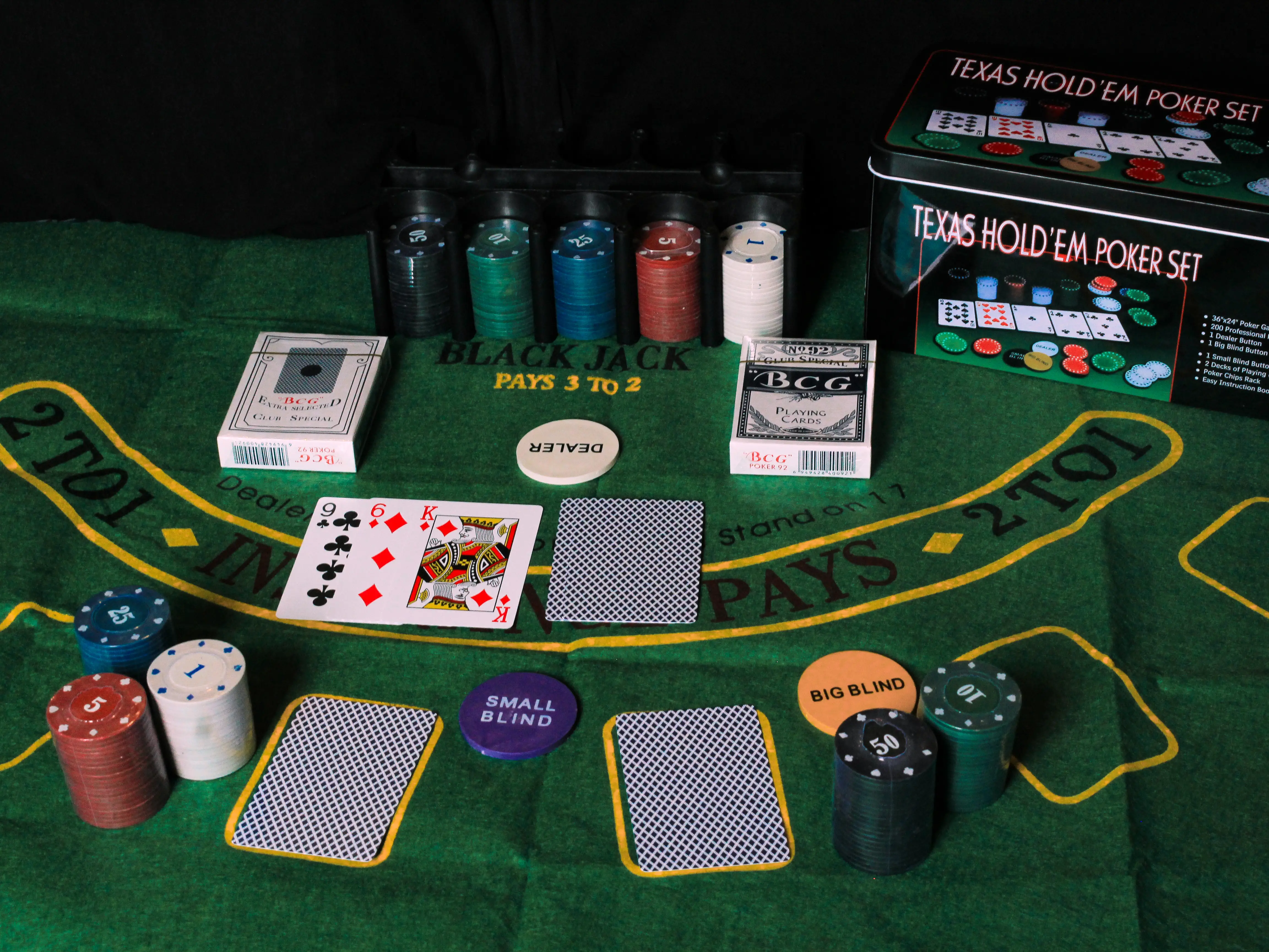 GOLD GAMES Poker Tin - 200 Chips