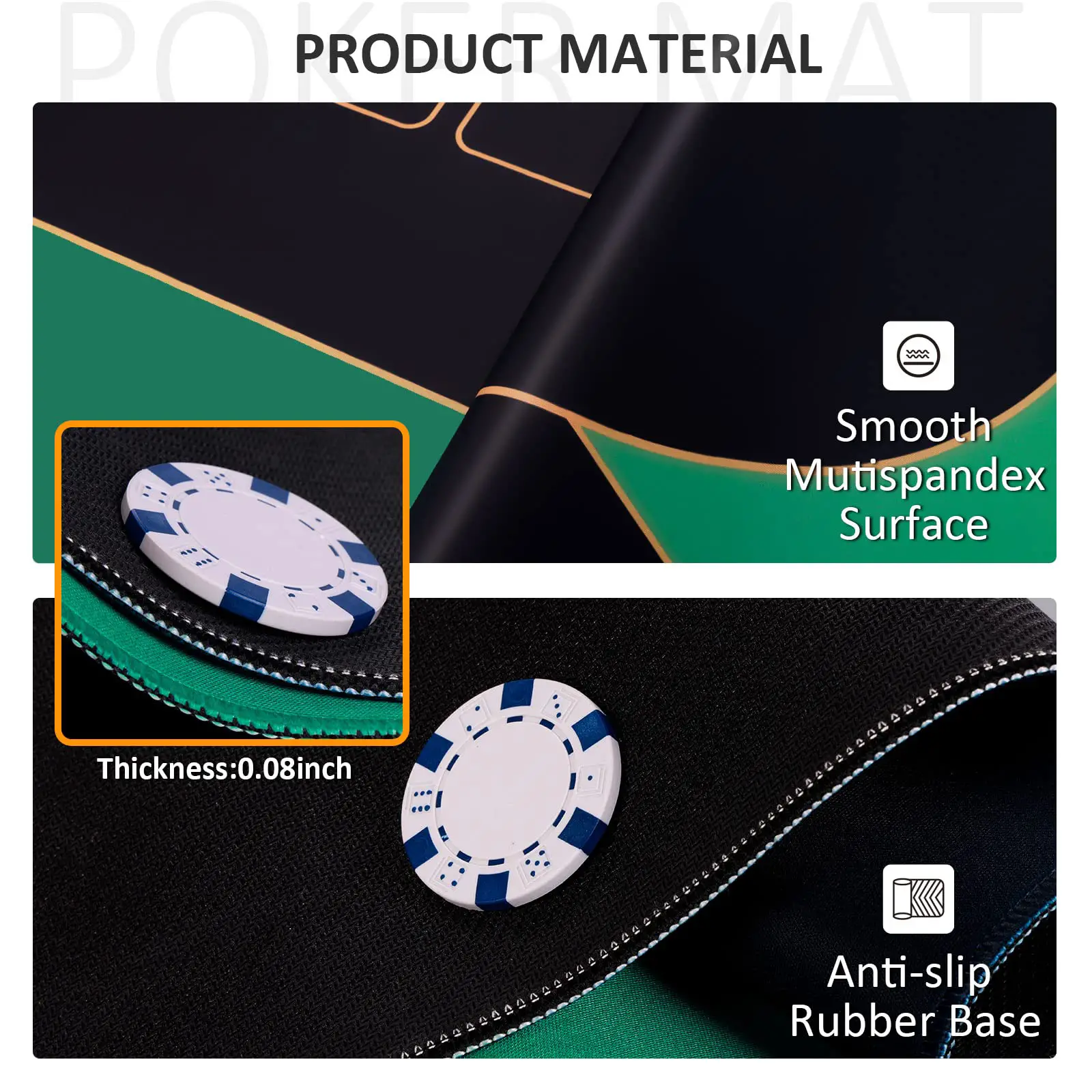 Premium Texas Hold'em Poker Mat