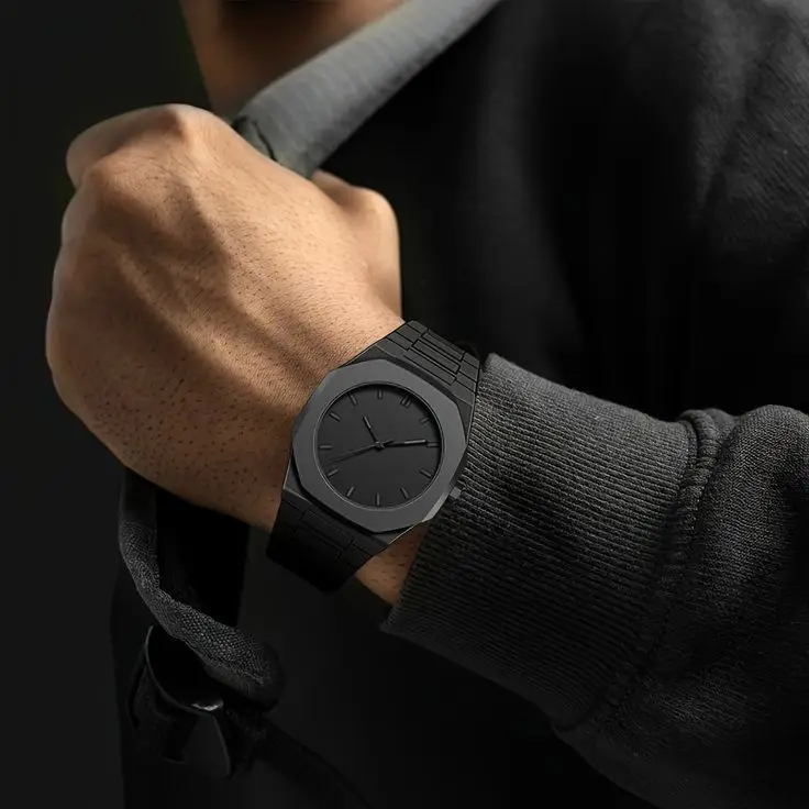 Black Real Arabic Aura watch