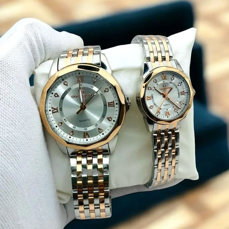 Goldstone His & Hers Classic Quartz Watch Set