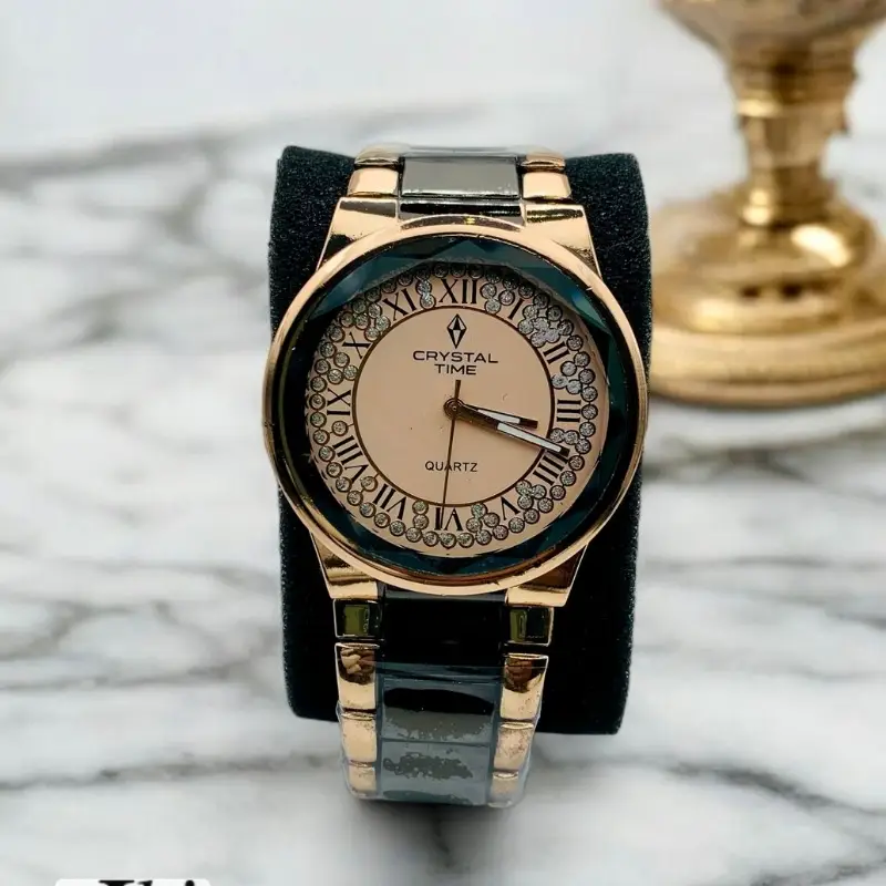 Crystal Time Womens Luxury Quartz Watch
