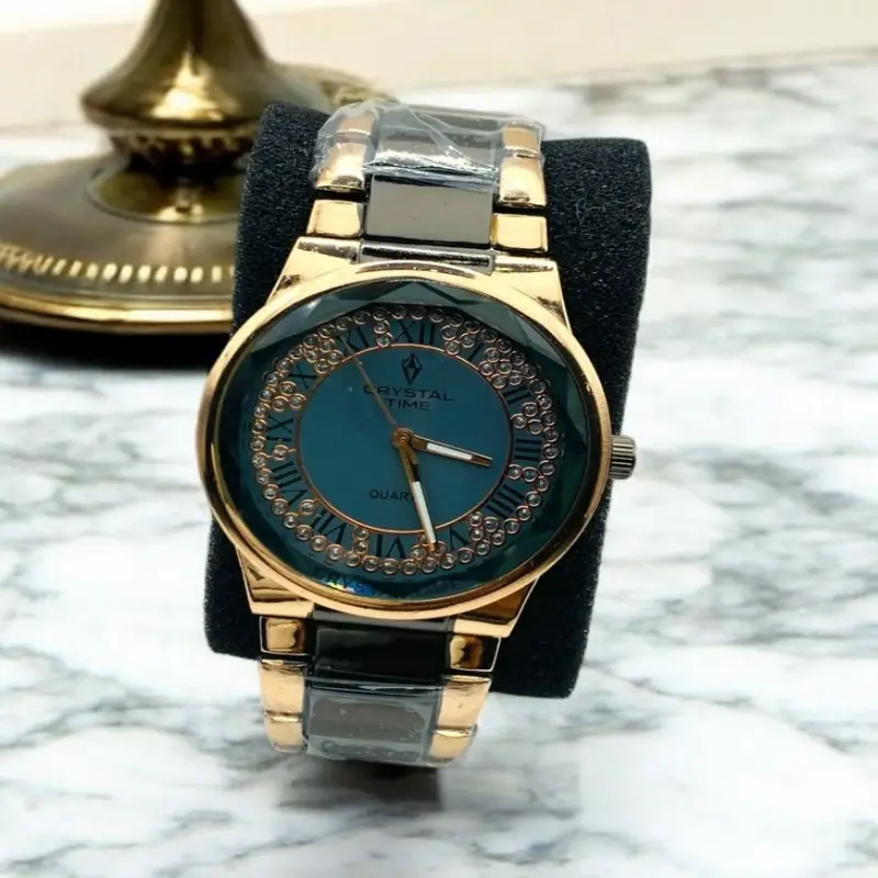 Crystal Time Womens Luxury Quartz Watch
