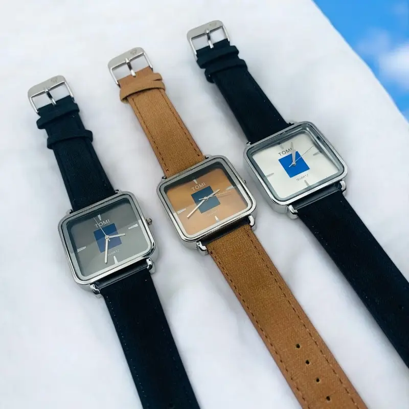 Tomi Leather Straps Mens Watch