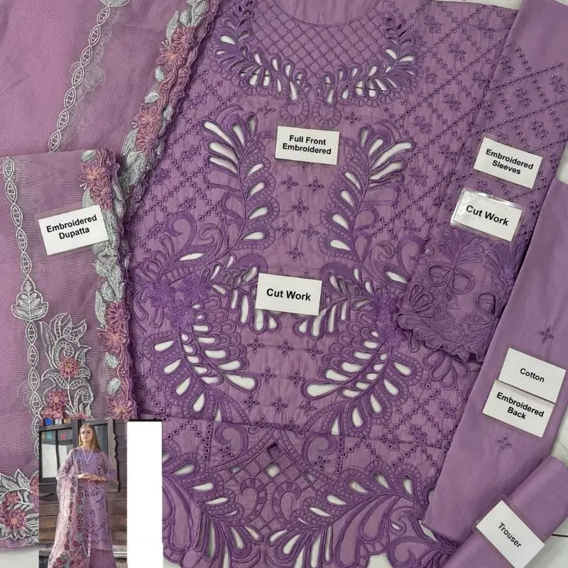 Luxurious Cotton & Khaadi Net