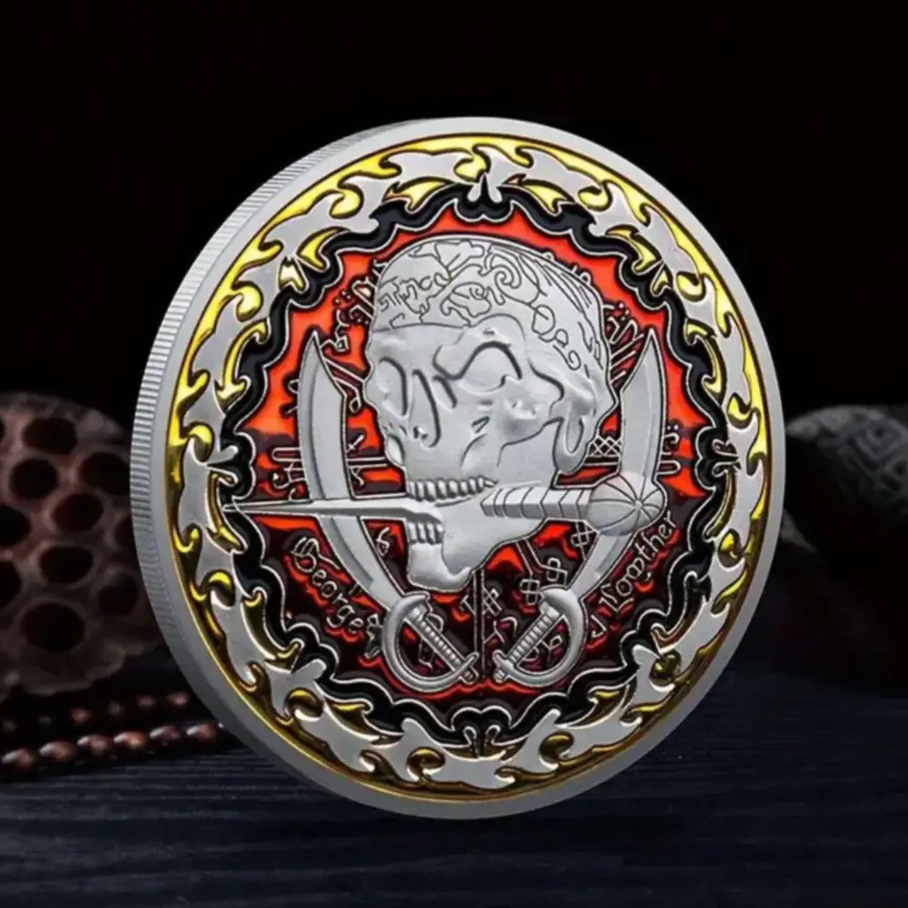 Carved Metal Card Weight Coins