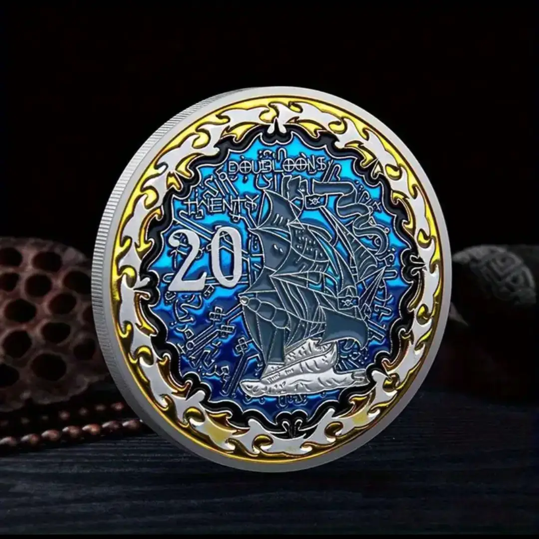 Carved Metal Card Weight Coins