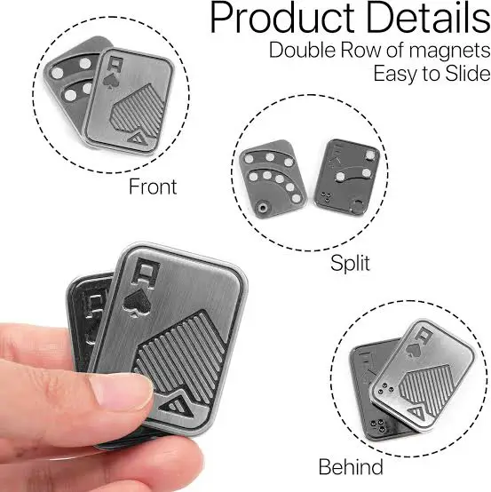 EDC Metallic Fidget Sliders (Owl/Poker)