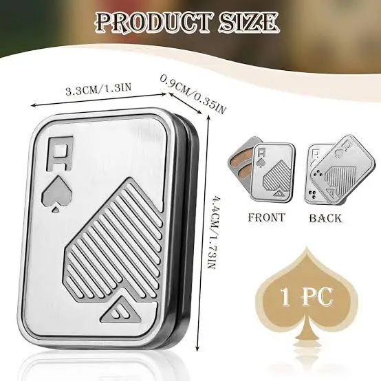 EDC Metallic Fidget Sliders (Owl/Poker)
