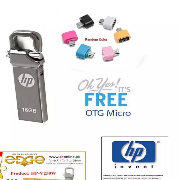 6 Month Warranty Card HP USB Drive Metal -16GB 32GB 64GB