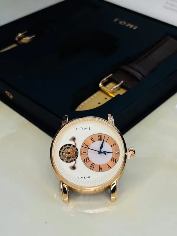 Tomi Face Gear Dual Strap Luxury Business Watch (tomi-104) MM4773