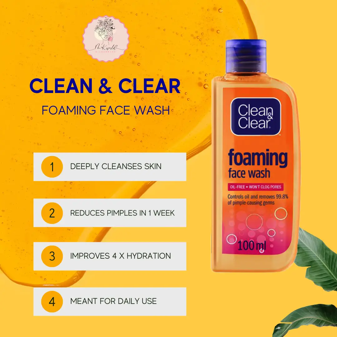 Clean & Clear Foaming Face Wash- 100ml