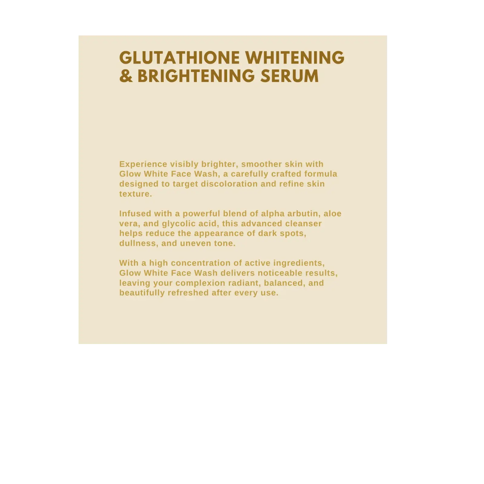 Glow Wite (Whitening Serum) | GLUTATHIONE WHITENING AND BRIGTHENING SERUM