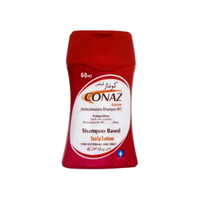 Conaz Ketoconazole Shampoo (60 ML) For Dandruff in Kids and Ad-ults