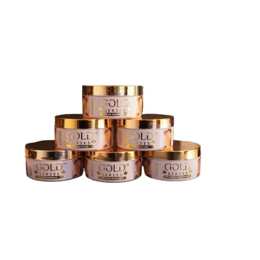 GOLD SERIES 6 Step complete faicail Best Quality...|  24k gold facial