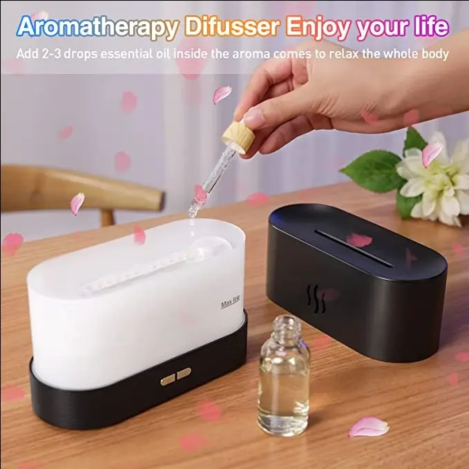 RGB Flame Humidifier and Aroma Diffuser