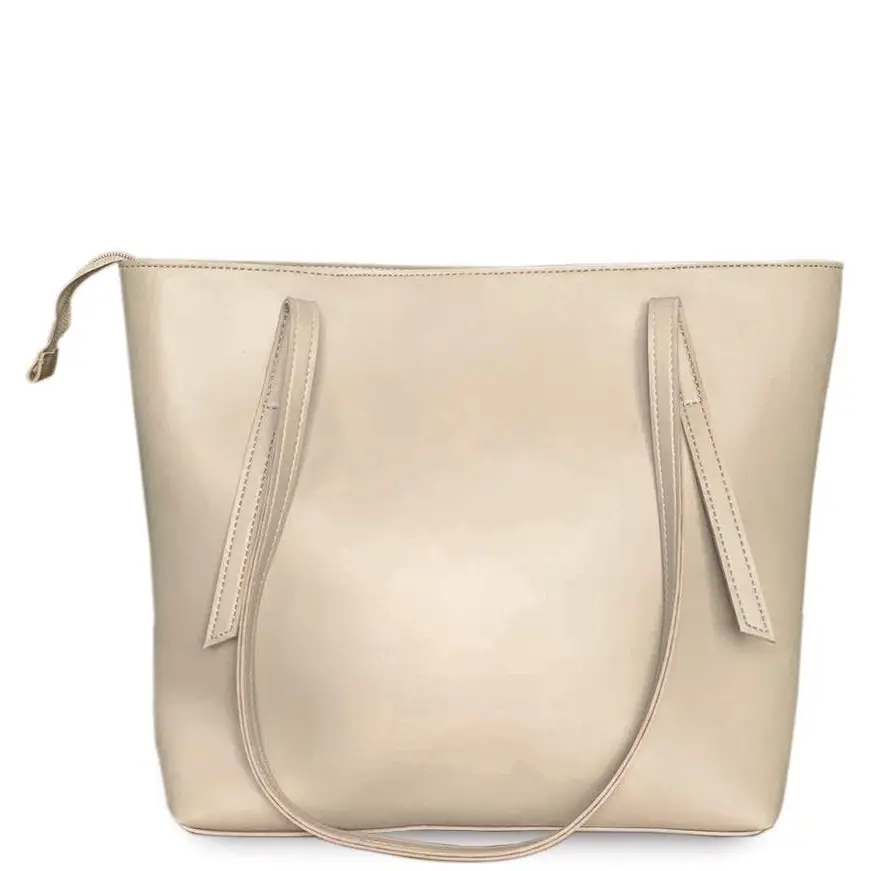 Womens PU Leather Plain TOTE Hand Bag