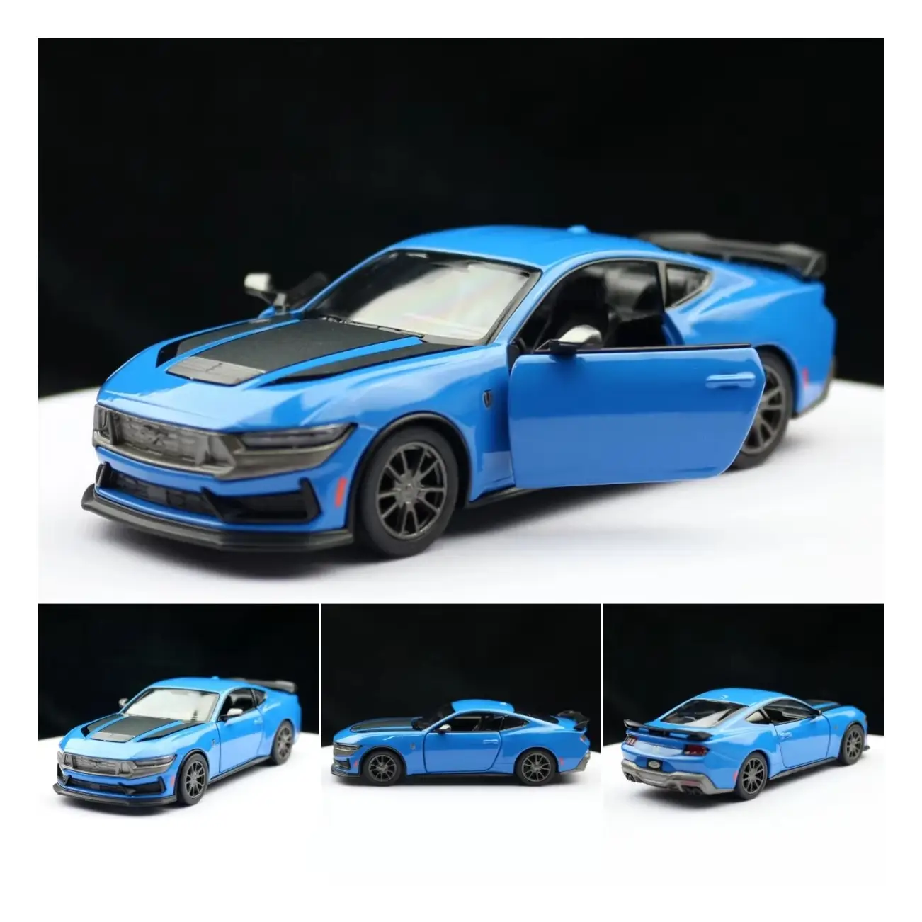 KINSMART 1/38 2024 Ford Mustang Dark Horse Diecast Car Model
