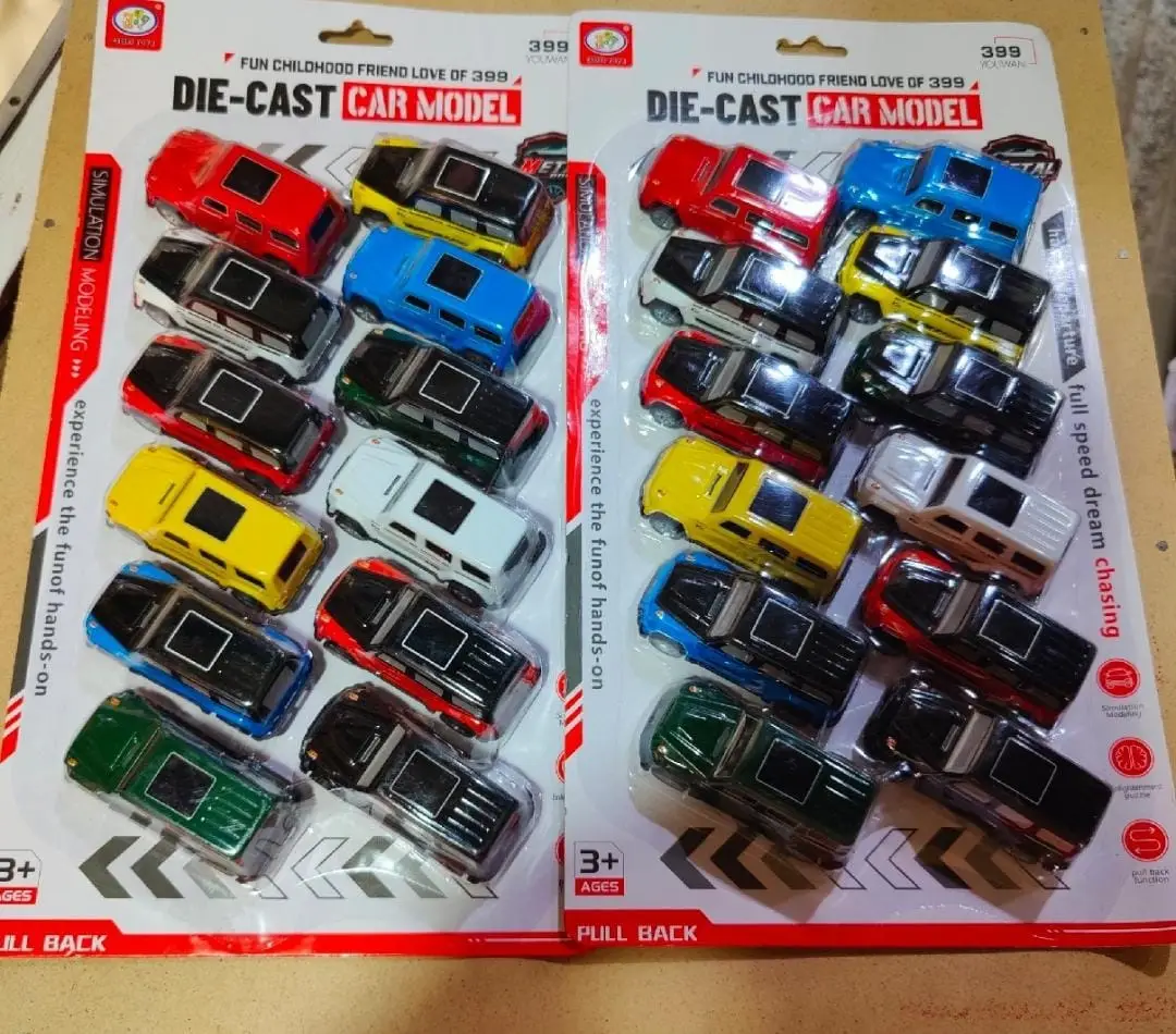 Pack of 12 Cars Jeep diecast Model
