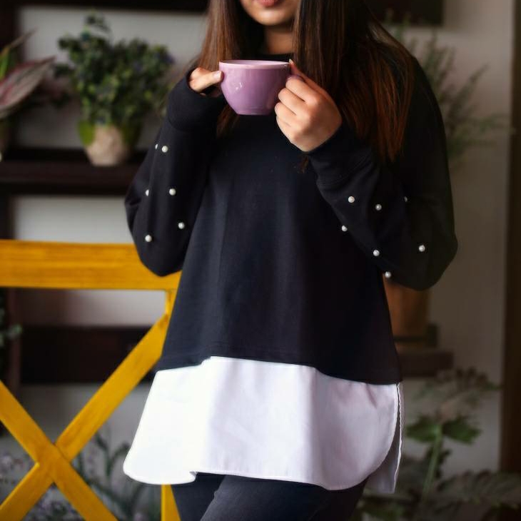 BLK PEARL SWEATSHIRT  spd 623