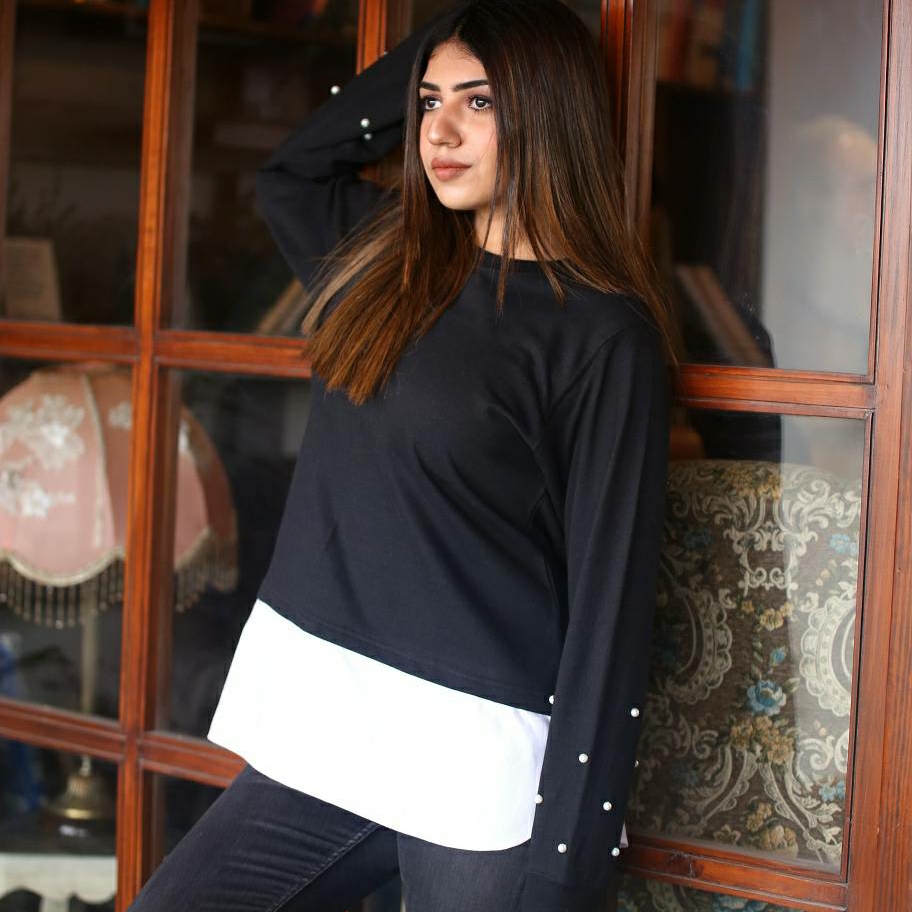 BLK PEARL SWEATSHIRT  spd 623