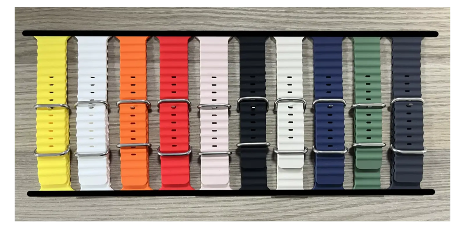 Silicone Ocean Band Strap for Smart Watch Ultra 8 7 6 5 4 SE 45mm 49mm 44mm 42mm