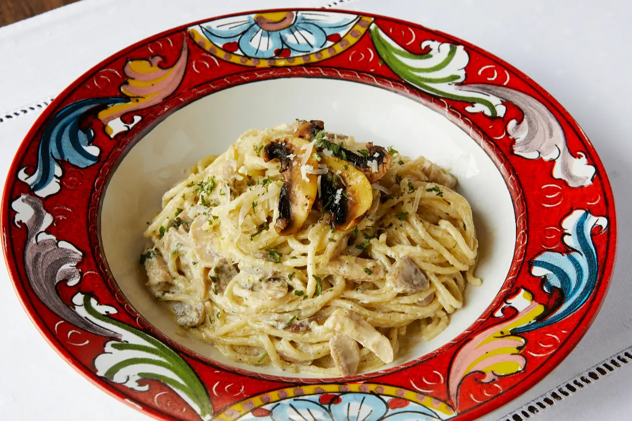 Spaghetti Crema di Funghi