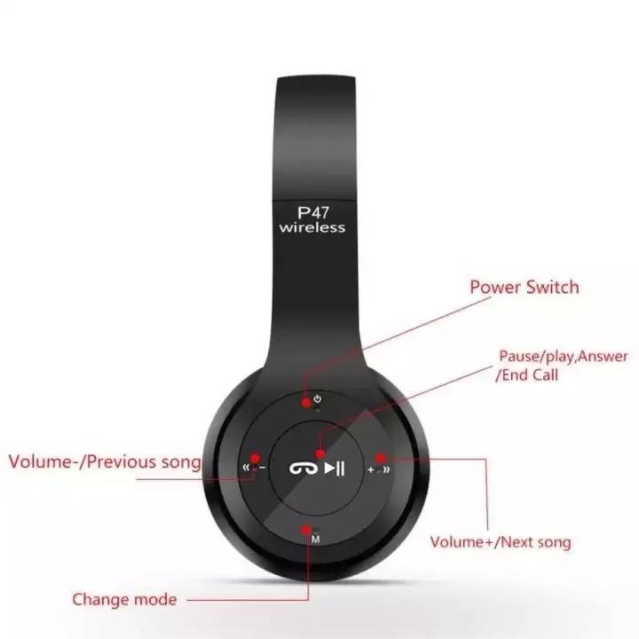 P47 Wireless Headset Bluetooth Headphone V4.1 Stereo