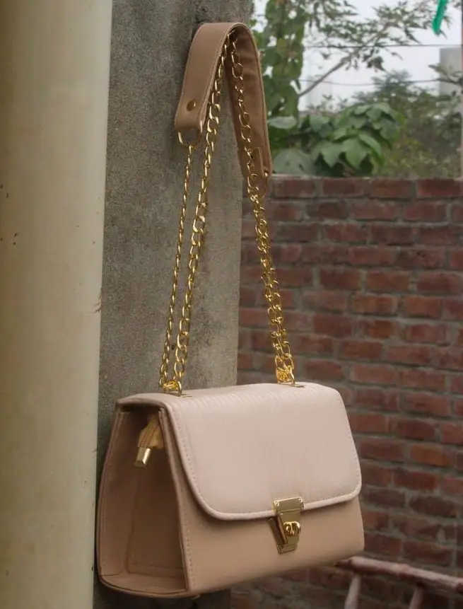 Women's PU Leather Plain Top Handle Shoulder Bag