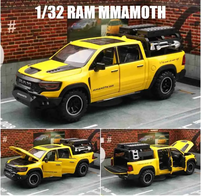 1:32 Dodge ammoth 1000 RAM TRX Alloy Scale Trucks Diecast Model