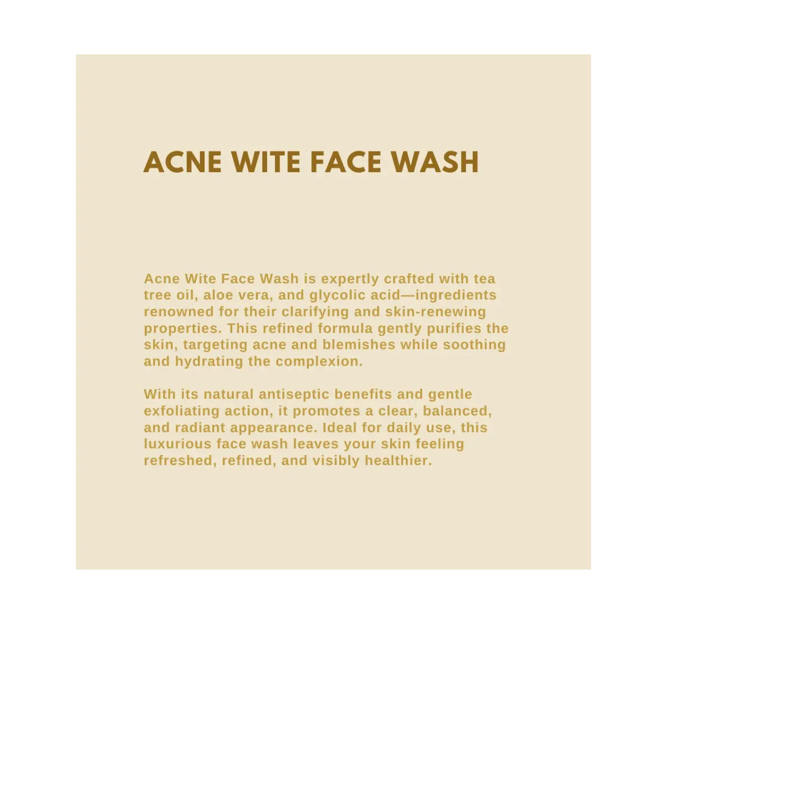 Acne Wite (Anti acne Face Wash) | Anti Acni White Face wash