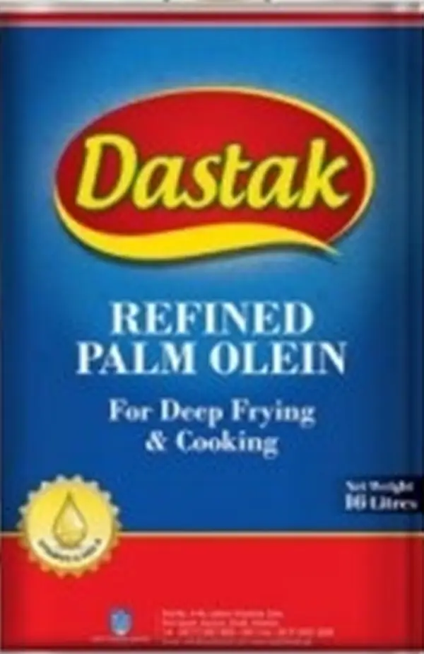 Dastak Refined Palm Olein 16 Ltr Tin