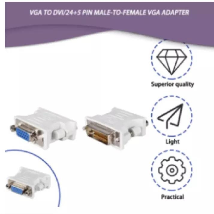 DVI to VGA Adapter Converter (DVI/24+5 Pin Male to VGA