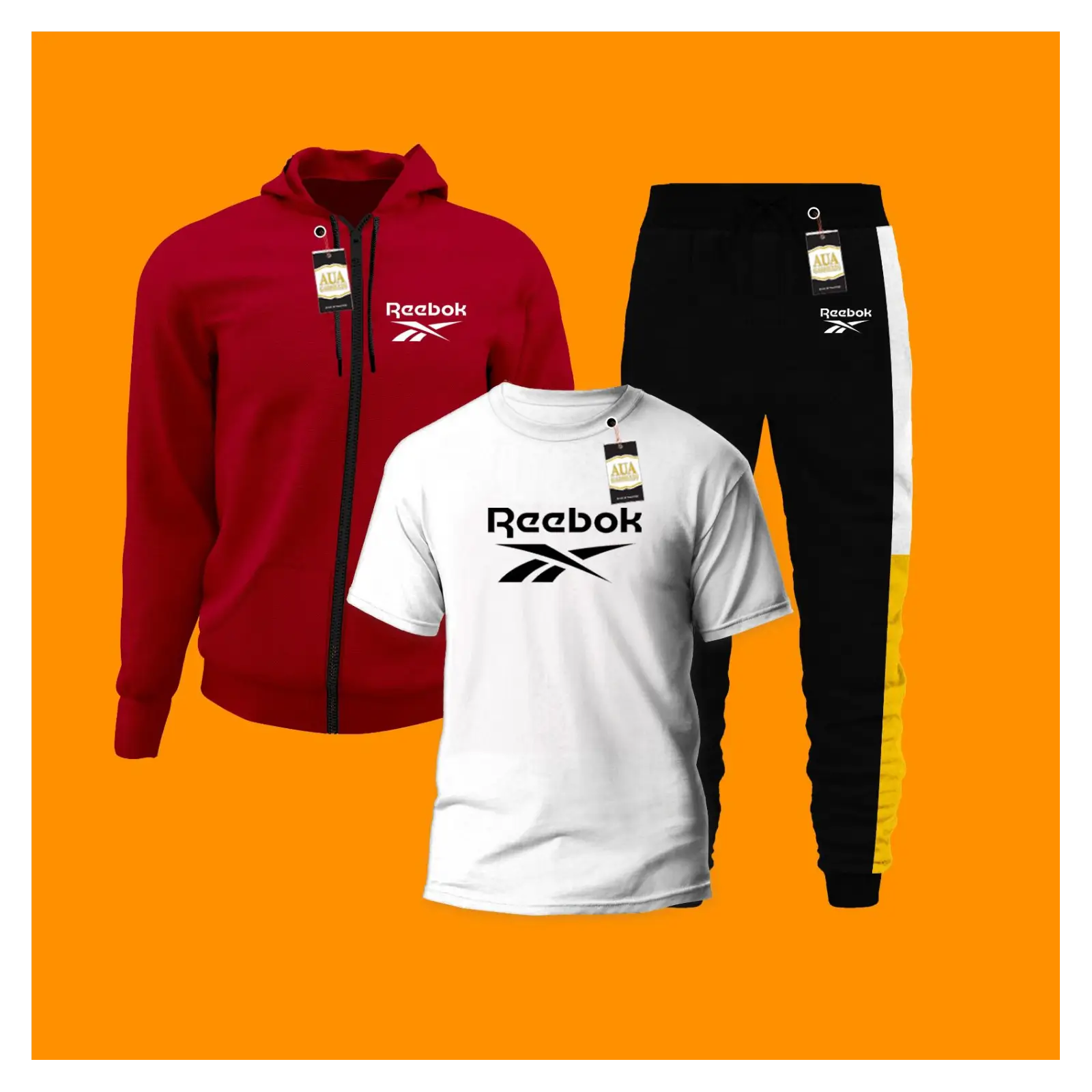 ZIPPER HOODI+ T SHIRT+TROUSER
