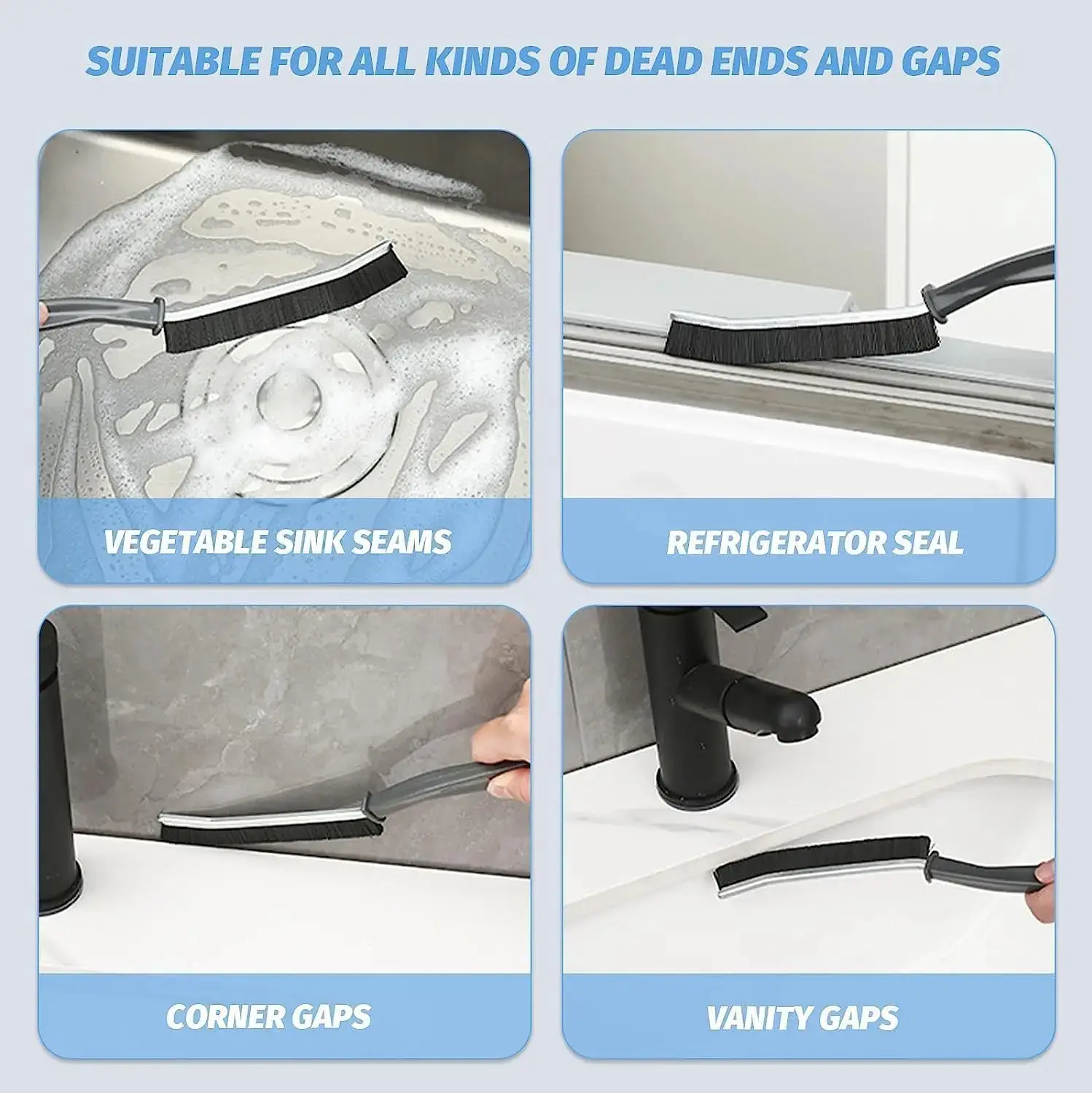 Multipurpose Grout windows bristled crevice cleaning accessories brush for home, kitchen gadgets car cleaning tool exterior interior cleaning washroom cleaning washbasin cleaning tiles cleaning floor cleaning tool