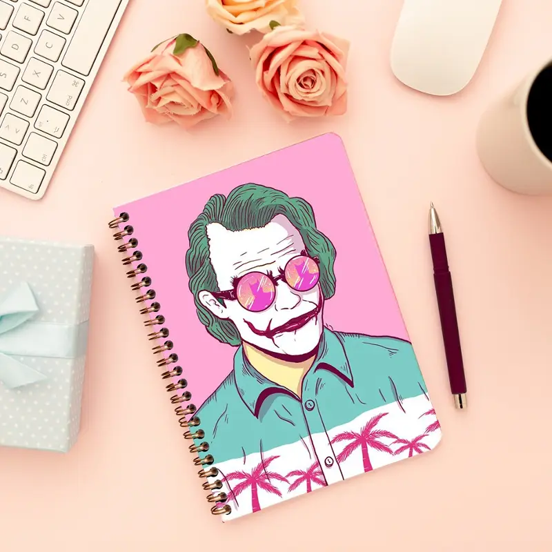 Cute Illustrated Spiral notebook for Girls-A5 size -Printed cover back & front