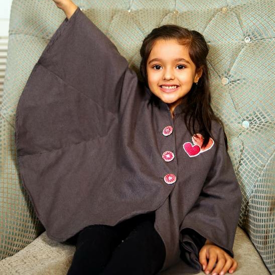 GREY BATWING CAPE  SPK 142