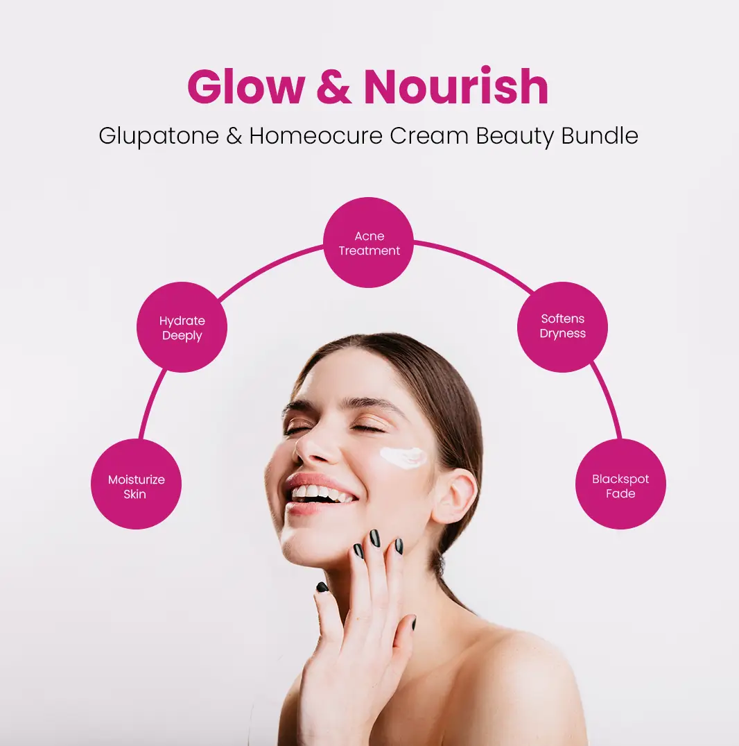GLUPATONE Emulsion 50ml + Homeo Cure Beauty Cream Pack of 1
