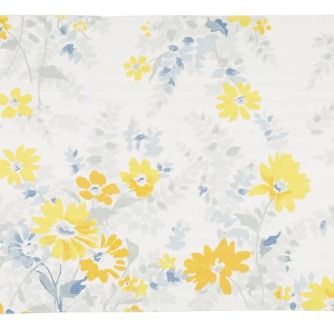 Daisy Floral Bouquet/Ticking Stripe Reversible Placemat (Set of 4)