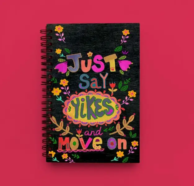 Cute Illustrated Spiral notebook for Girls-A5 size -Printed cover back & front
