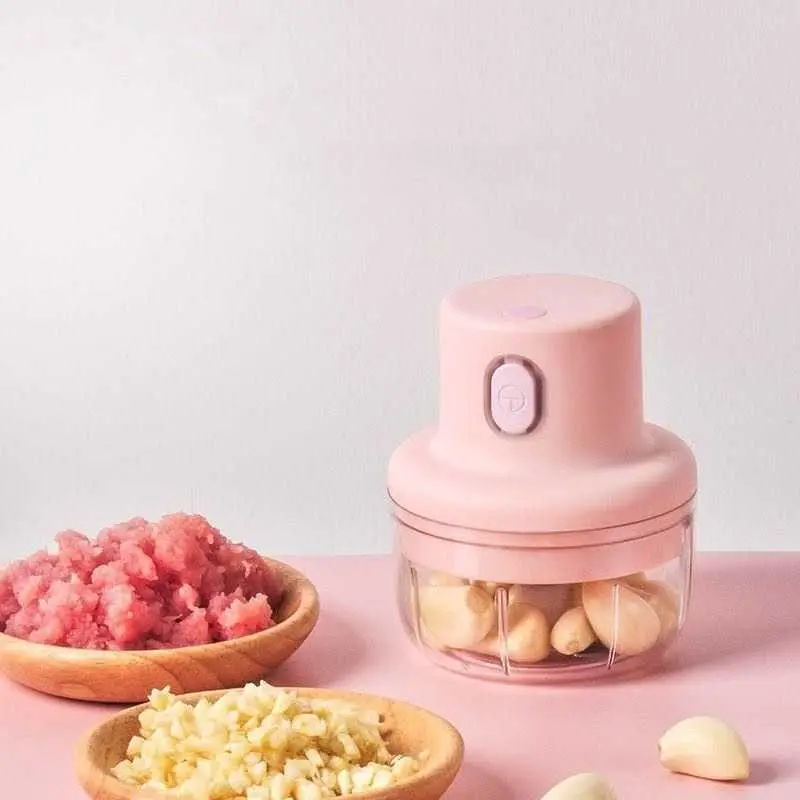 Mini Electric Chopper, Multifunctional Electric Vegetable Cutter, USB Rechargeable Potato Smasher, Meat Grinder Food Chopper Kitchen Tools