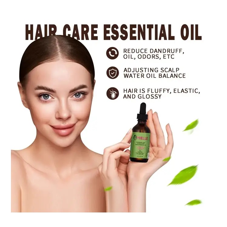 MIELLE ORGANICS ROSEMARY MINT SCALP & HAIR STRENGTHENING OIL FOR ALL TYPE OF HAIR.....