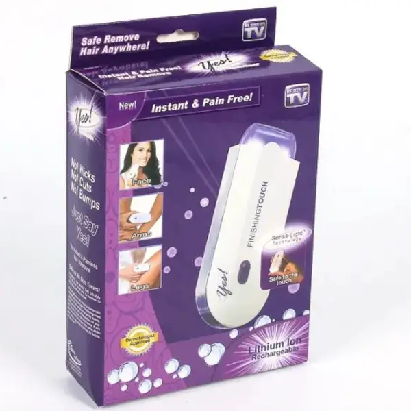 YES Finishing Touch USB Rechargeable 2 in 1 Instant Painless Hair Removal Machine for Men Women