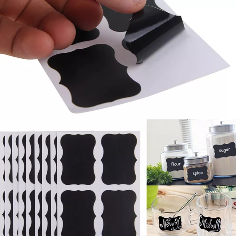 36PCS/Set Erasable Blackboard Sticker Craft Kitche
